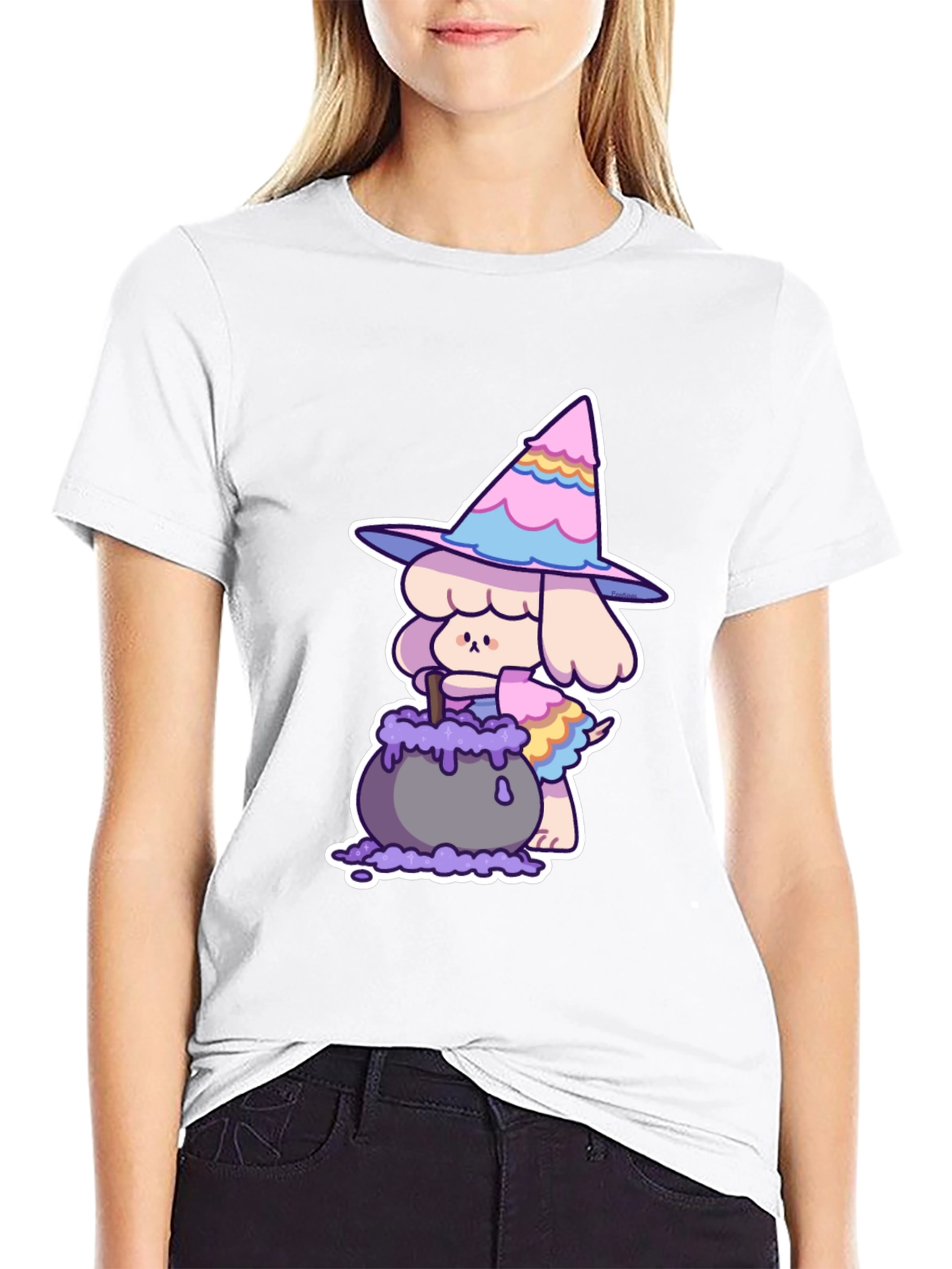 Whimsical Witch Dog T-Shirt