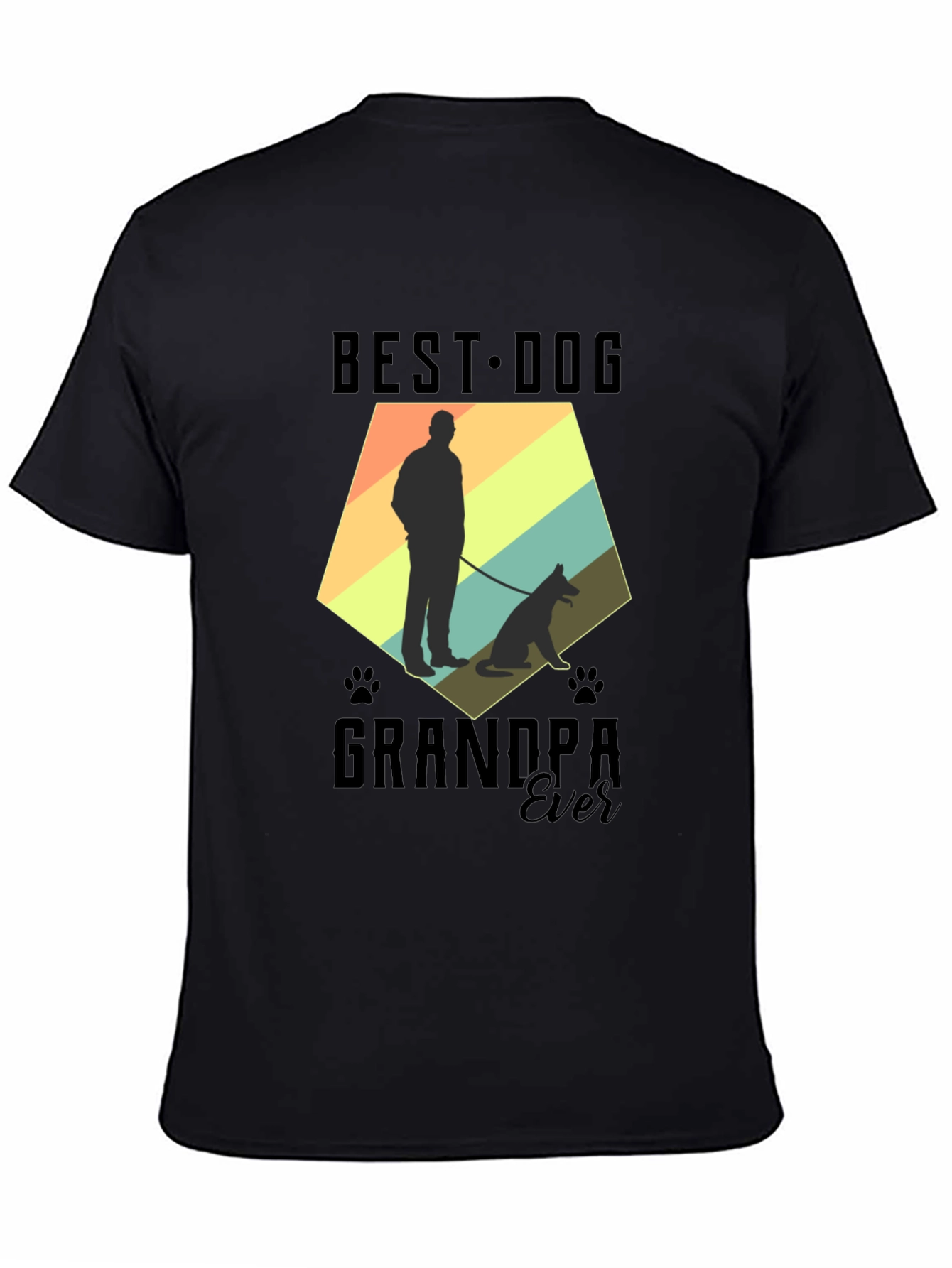 Best Dog Grandpa Ever Graphic T-Shirt