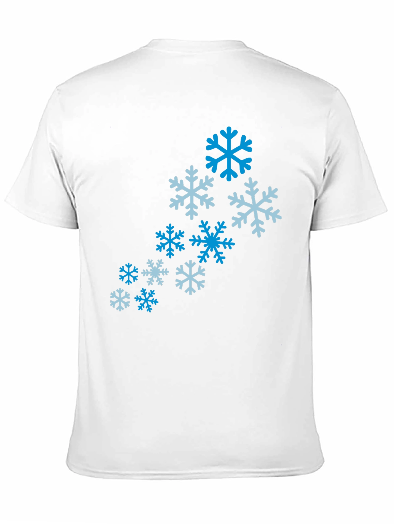 Snowflake Pattern T-Shirt - Winter Holiday Tee