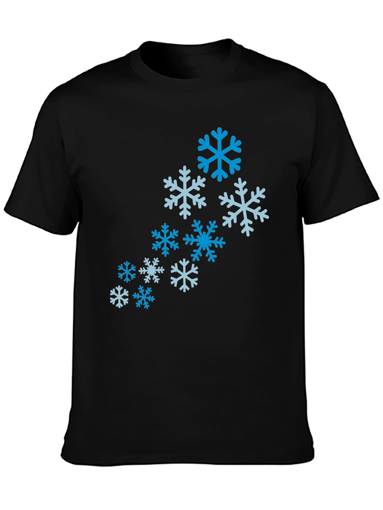 Snowflake Pattern T-Shirt - Winter Holiday Tee