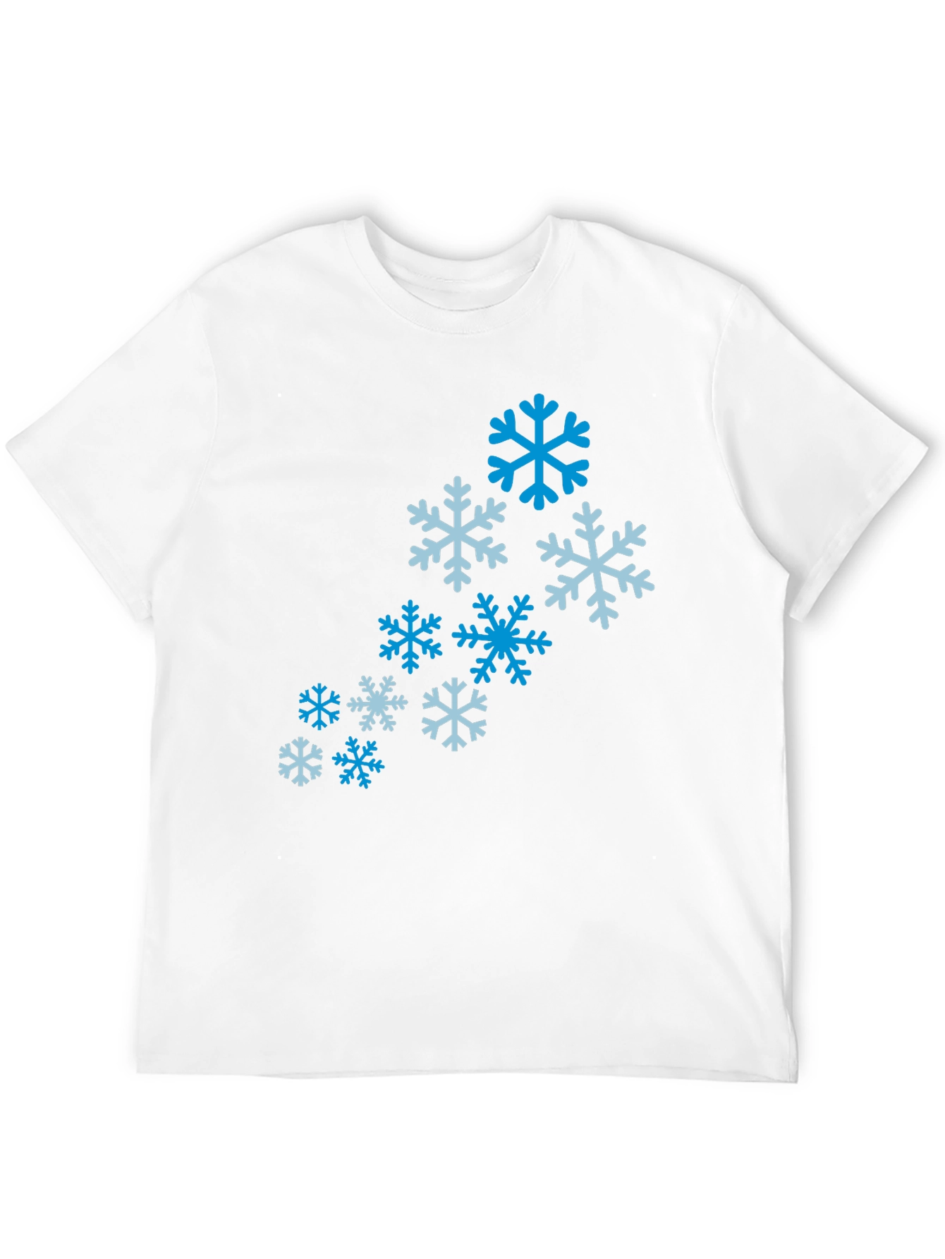 Snowflake Pattern T-Shirt - Winter Holiday Tee