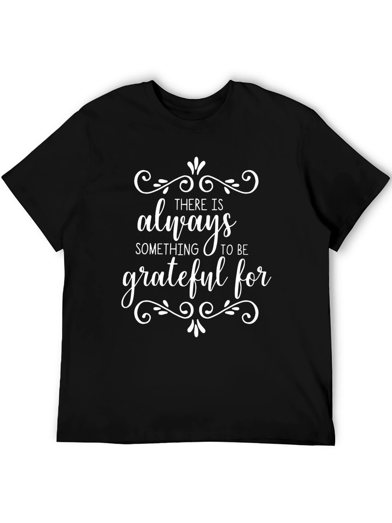 Grateful Graphic Tee - Black Cotton T-Shirt