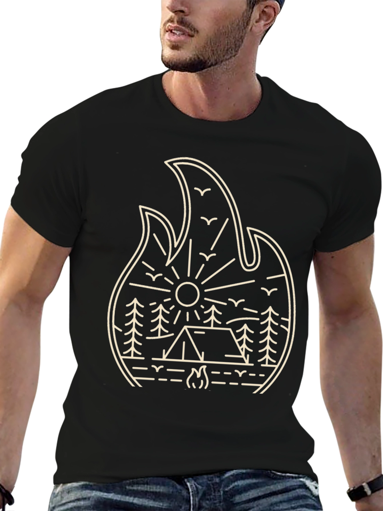 Camping Graphic Tee - Nature Adventure Shirt