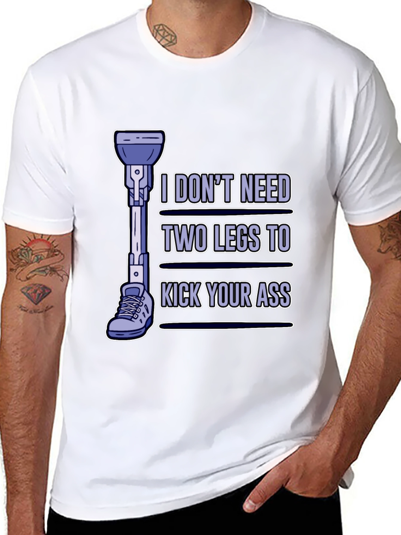 One Leg Kick Ass T-Shirt
