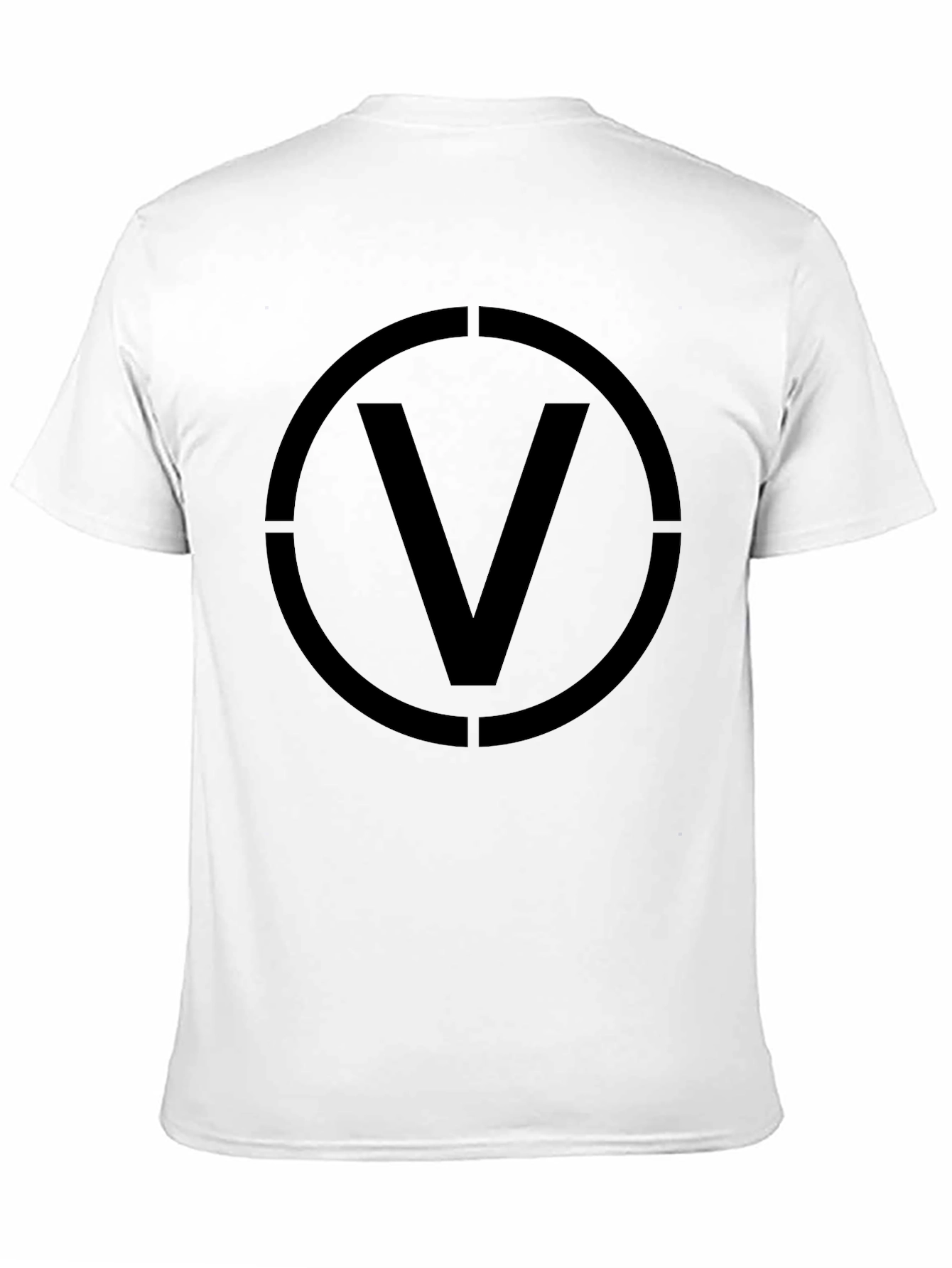 V Circle Graphic T-Shirt - Modern Style