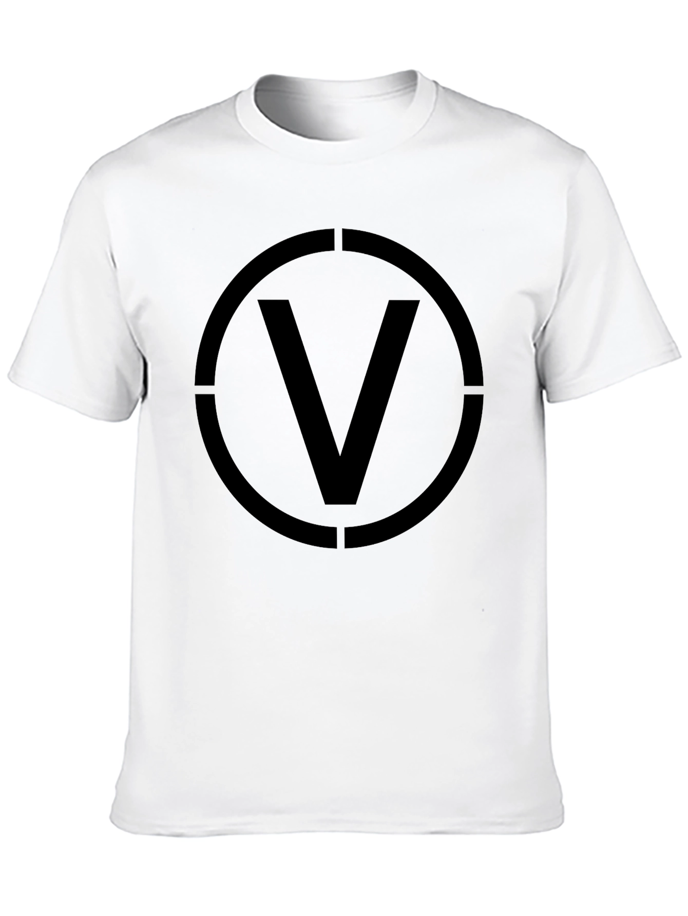 V Circle Graphic T-Shirt - Modern Style