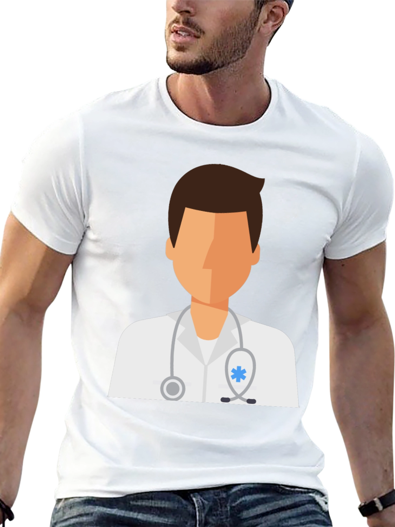 Doctor Graphic Tee - Black Cotton T-Shirt