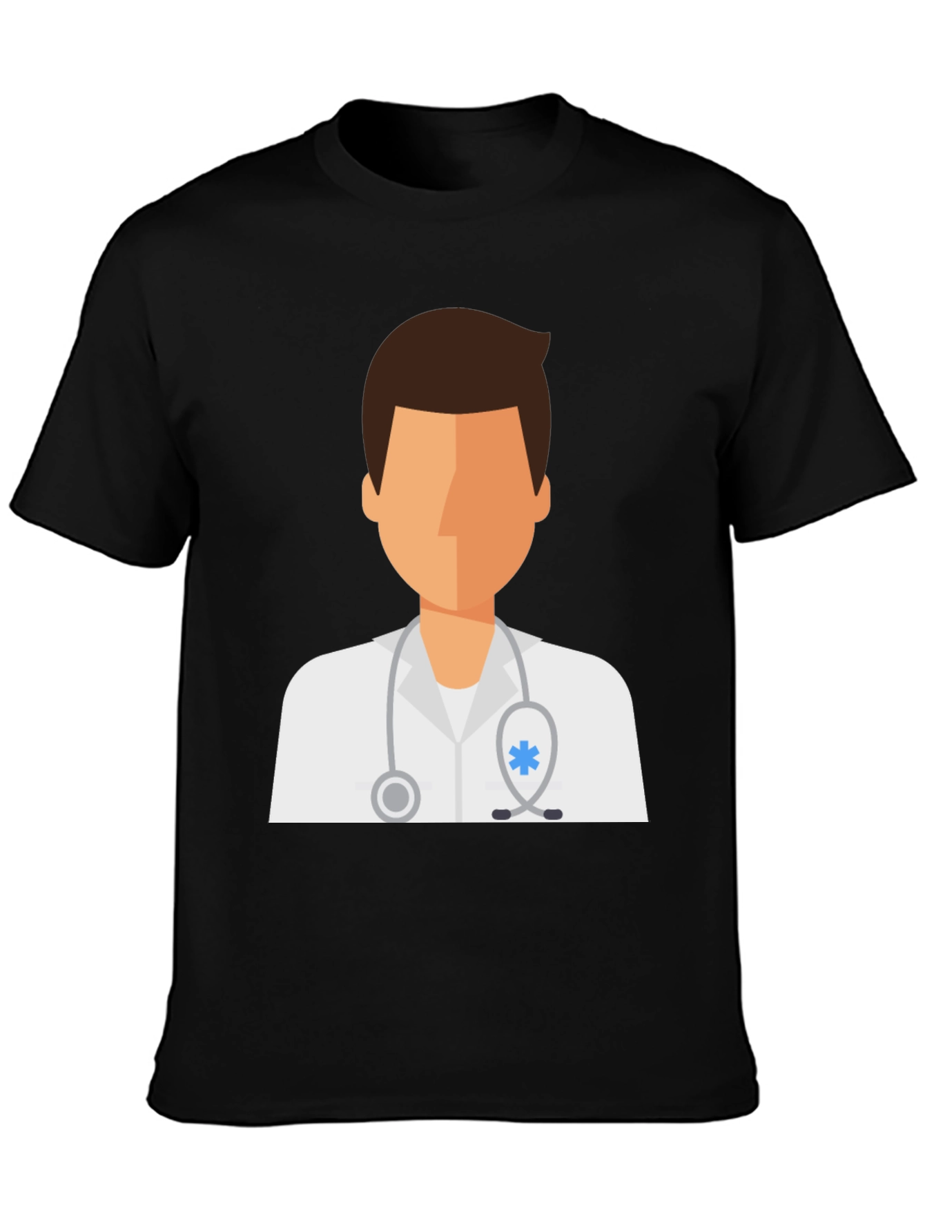 Doctor Graphic Tee - Black Cotton T-Shirt