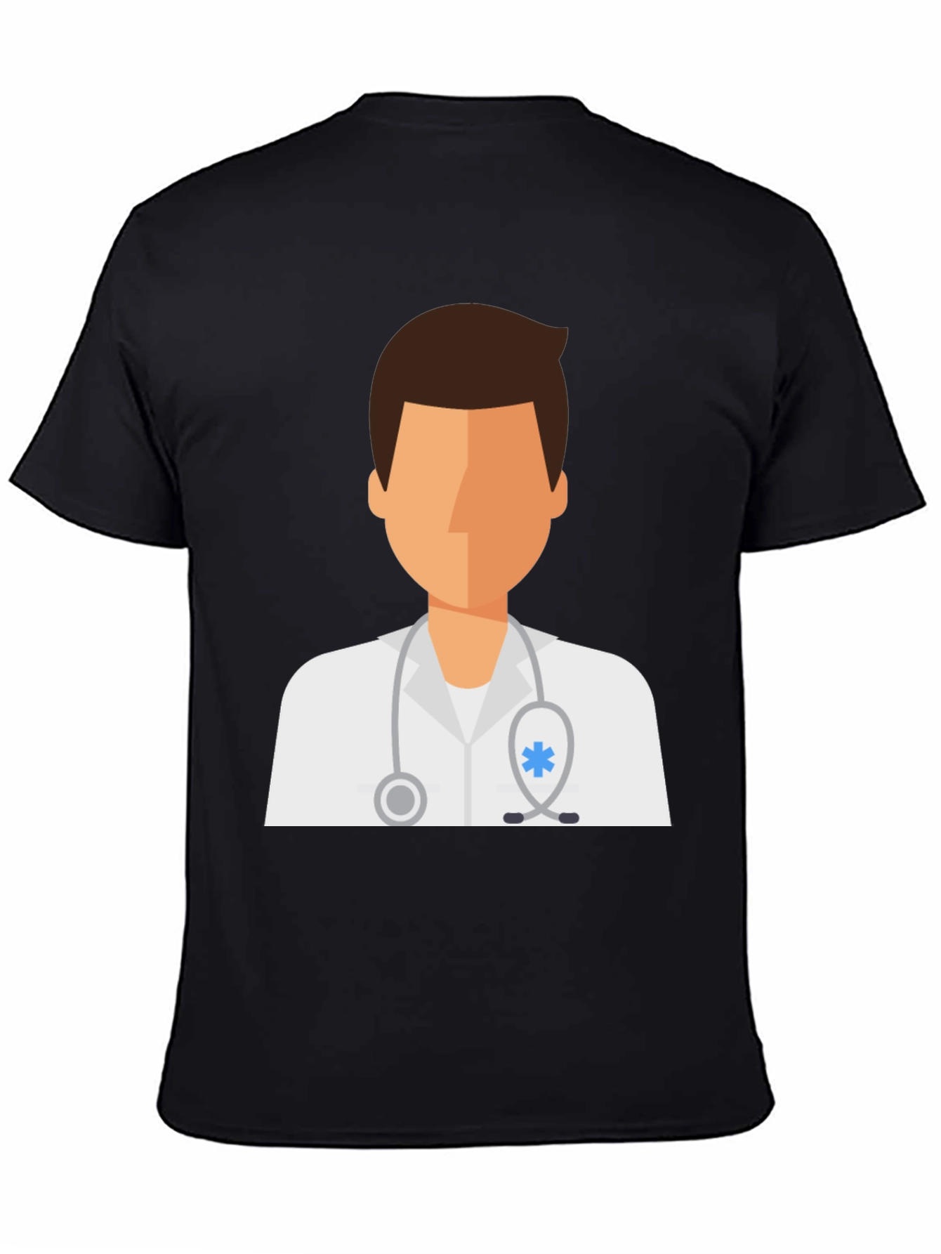Doctor Graphic Tee - Black Cotton T-Shirt