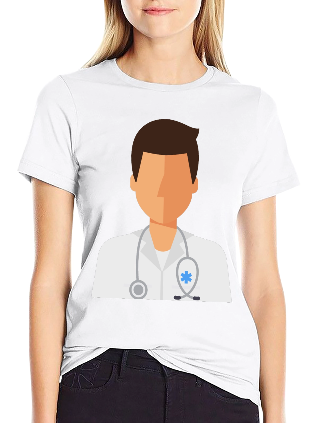 Doctor Graphic Tee - Black Cotton T-Shirt