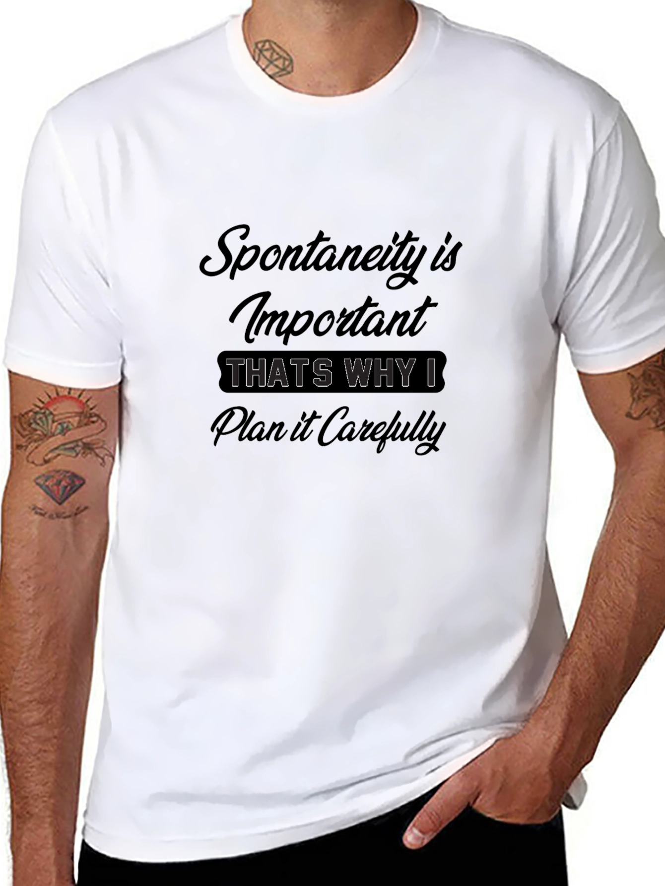 Funny Spontaneity Graphic T-Shirt