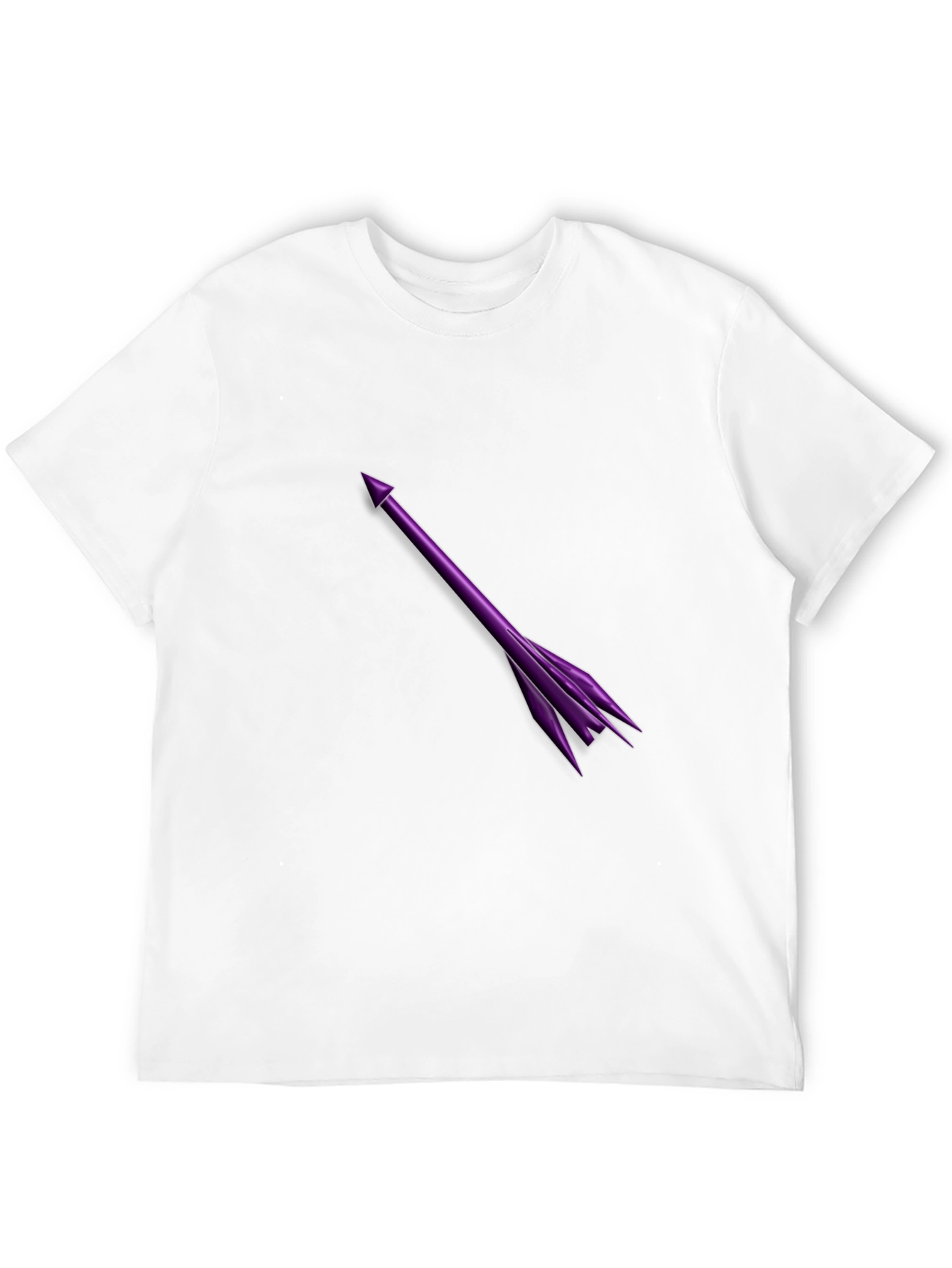 Purple Arrow Graphic T-Shirt - Stylish Casual Wear