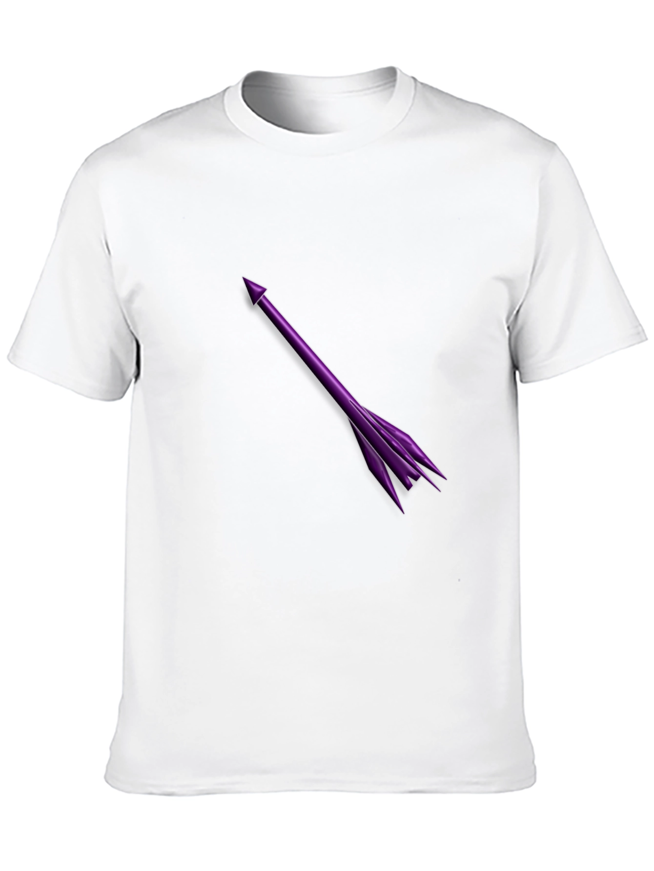 Purple Arrow Graphic T-Shirt - Stylish Casual Wear