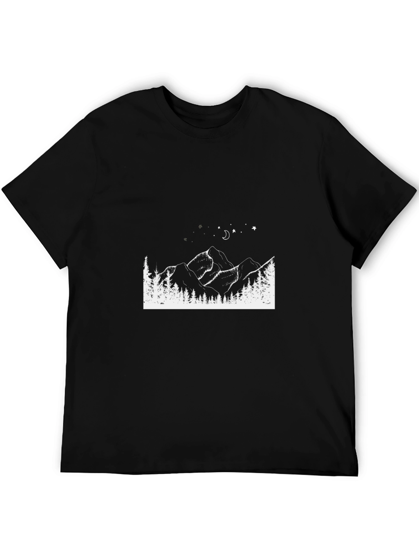 Mountainscape Graphic Tee - Black
