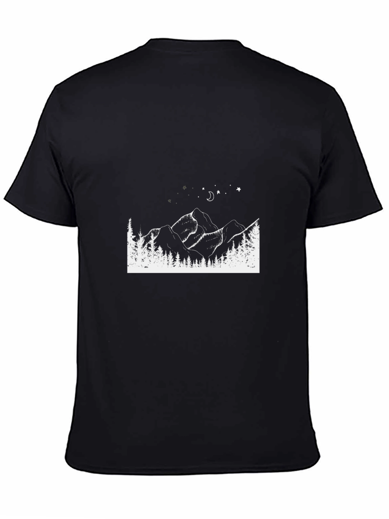 Mountainscape Graphic Tee - Black