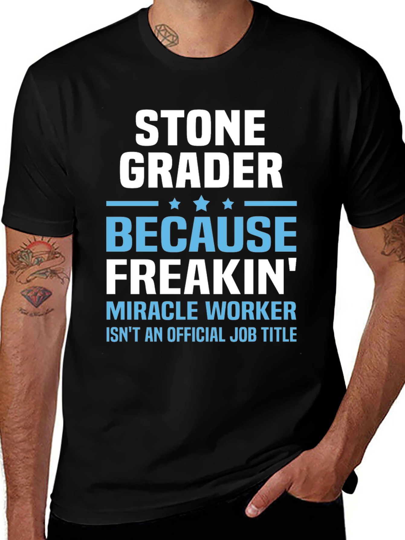 Stone Grader Funny Job Title T-Shirt