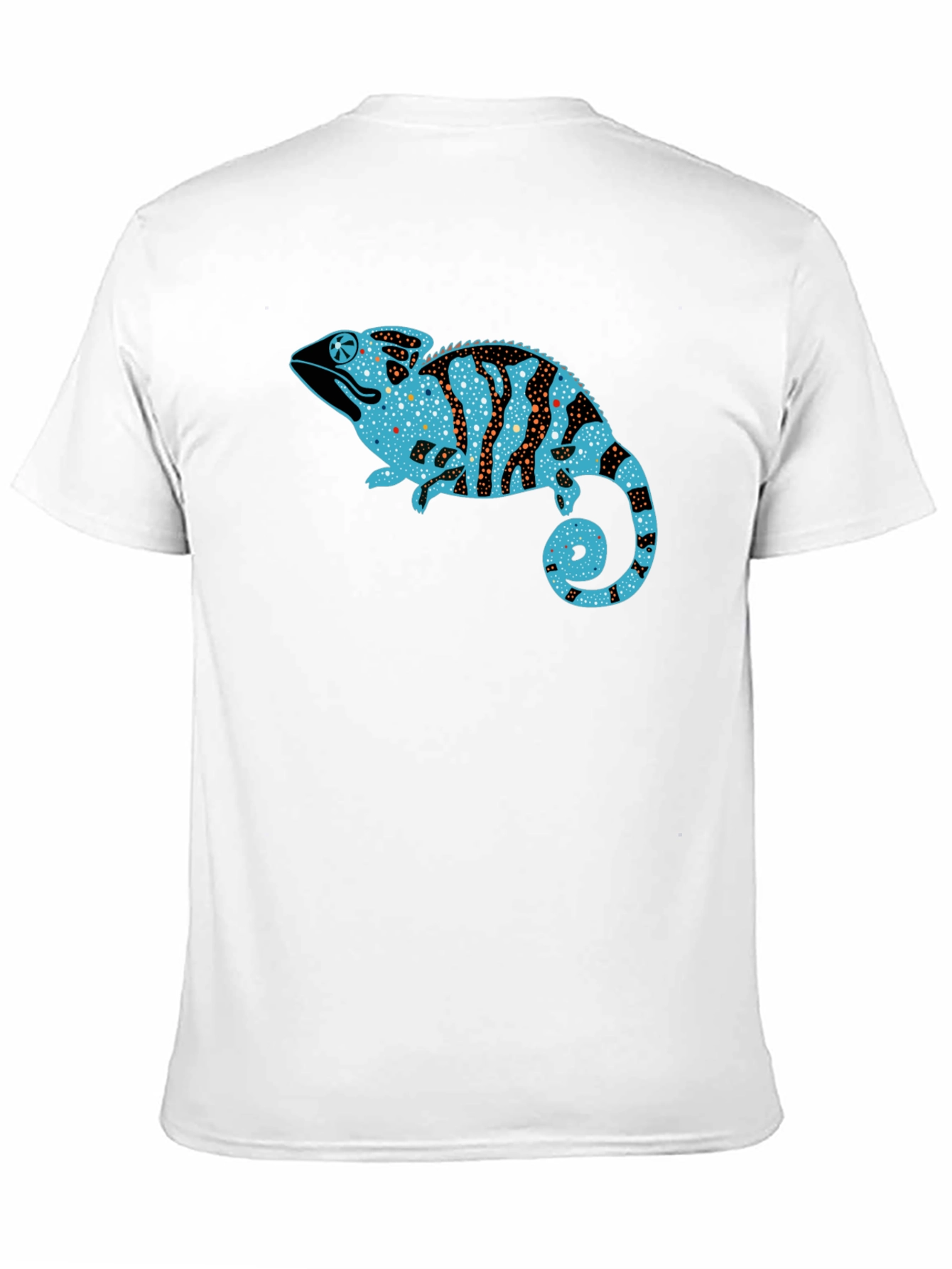 Chameleon Graphic Print Black T-Shirt