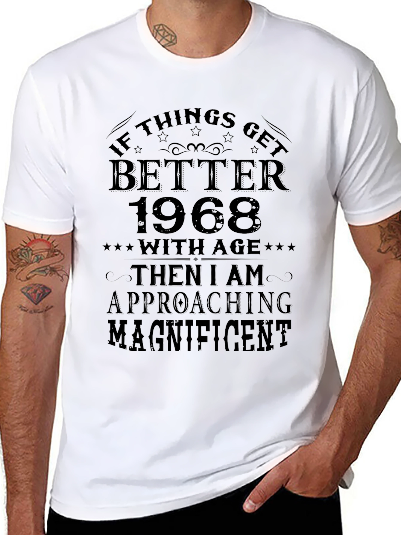Better With Age 1968 Black T-Shirt