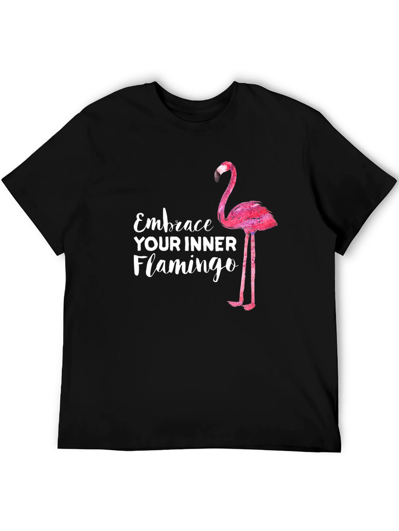 Embrace Your Inner Flamingo T-Shirt - Black