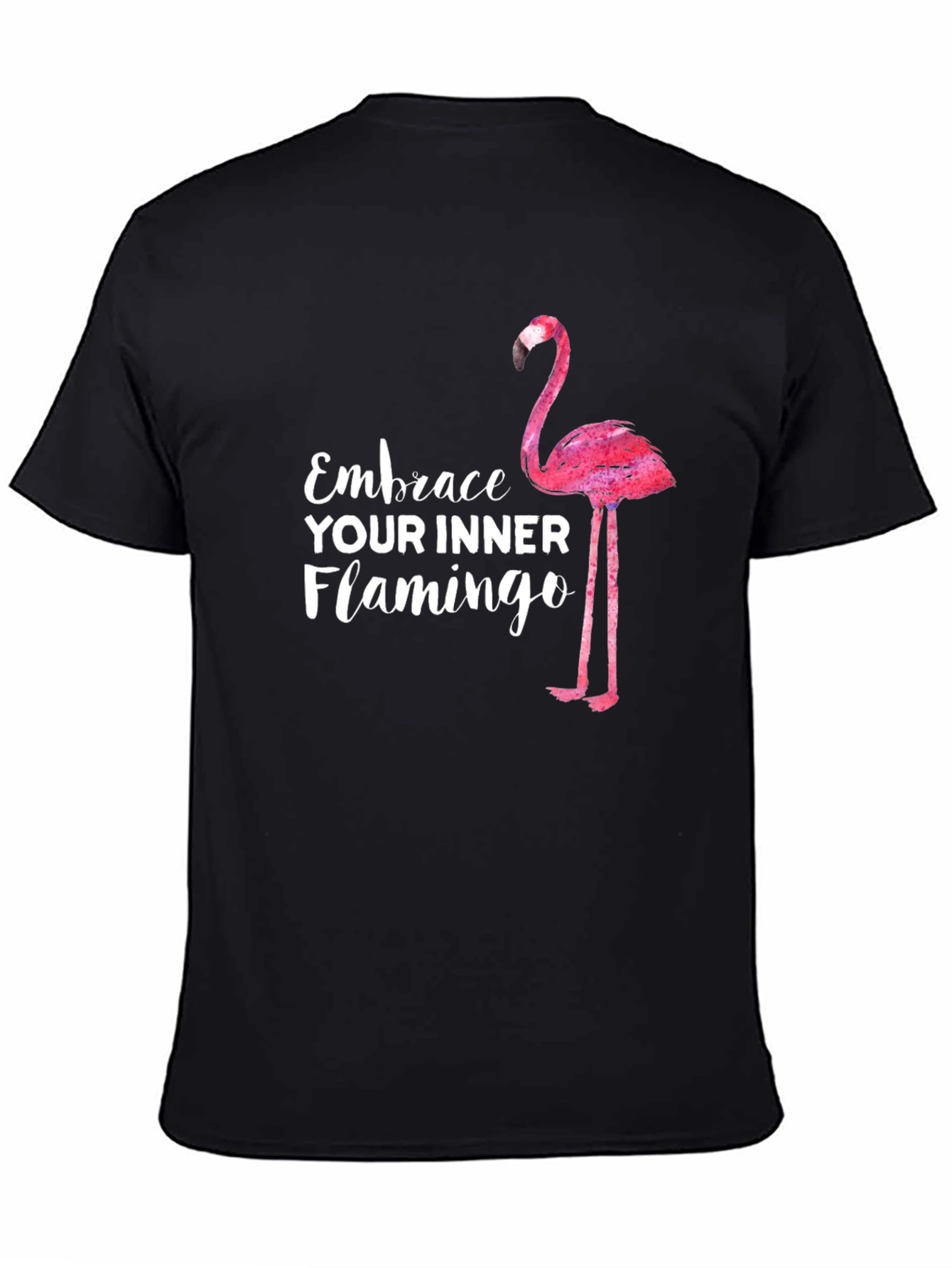 Embrace Your Inner Flamingo T-Shirt - Black