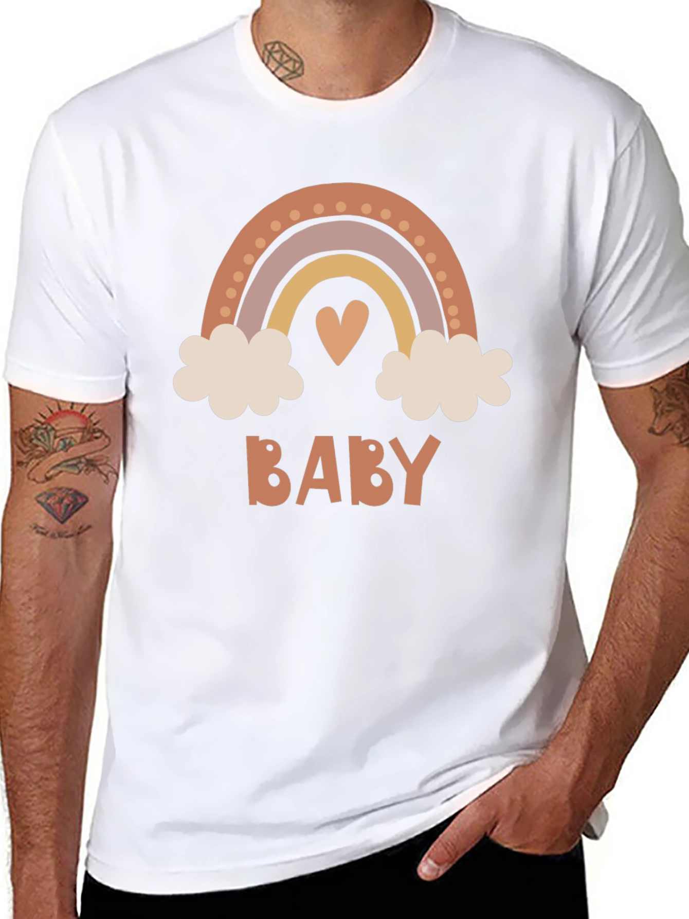 Boho Baby Rainbow Graphic Tee