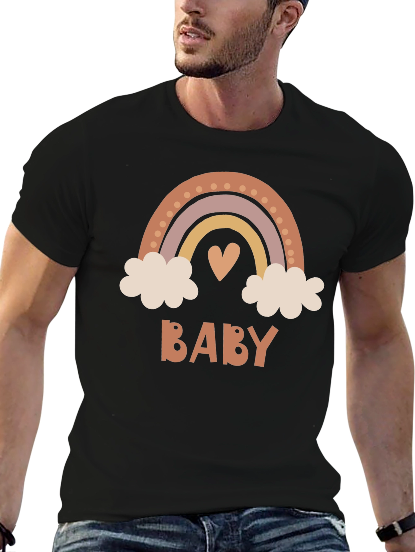 Boho Baby Rainbow Graphic Tee