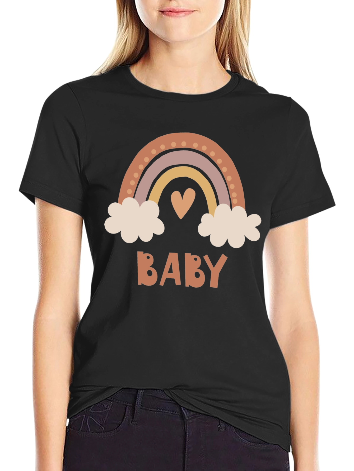 Boho Baby Rainbow Graphic Tee