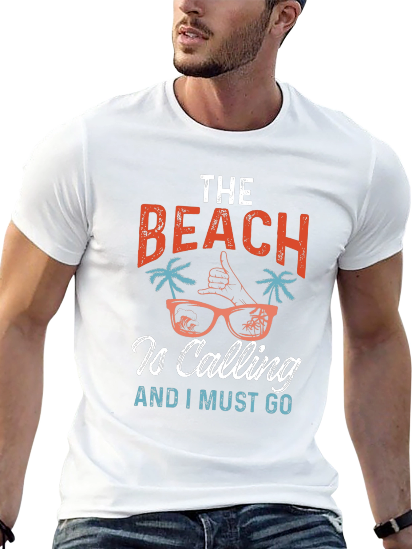The Beach is Calling T-Shirt - Summer Holiday Apparel