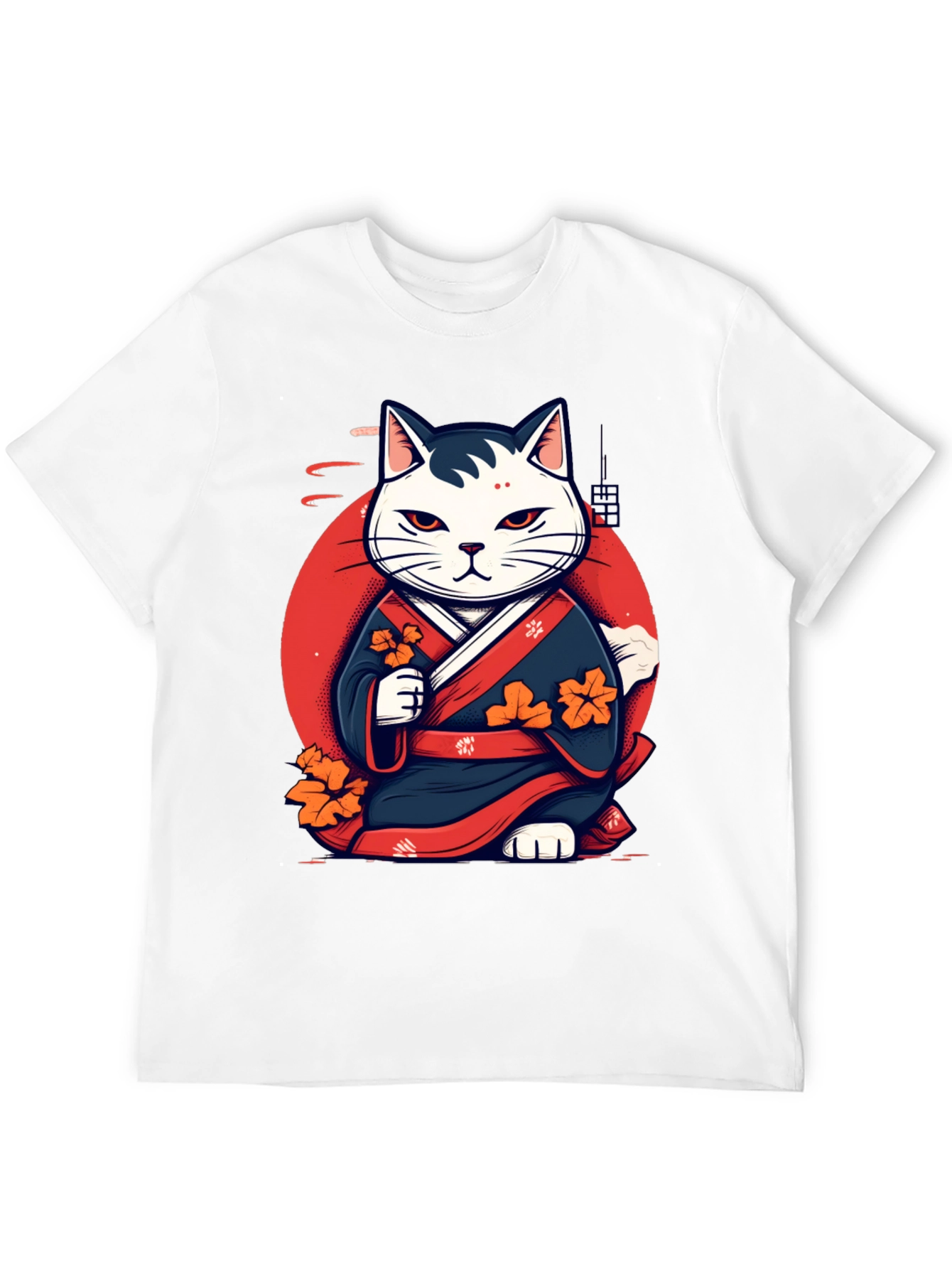 Japanese Cat Kimono Graphic Tee