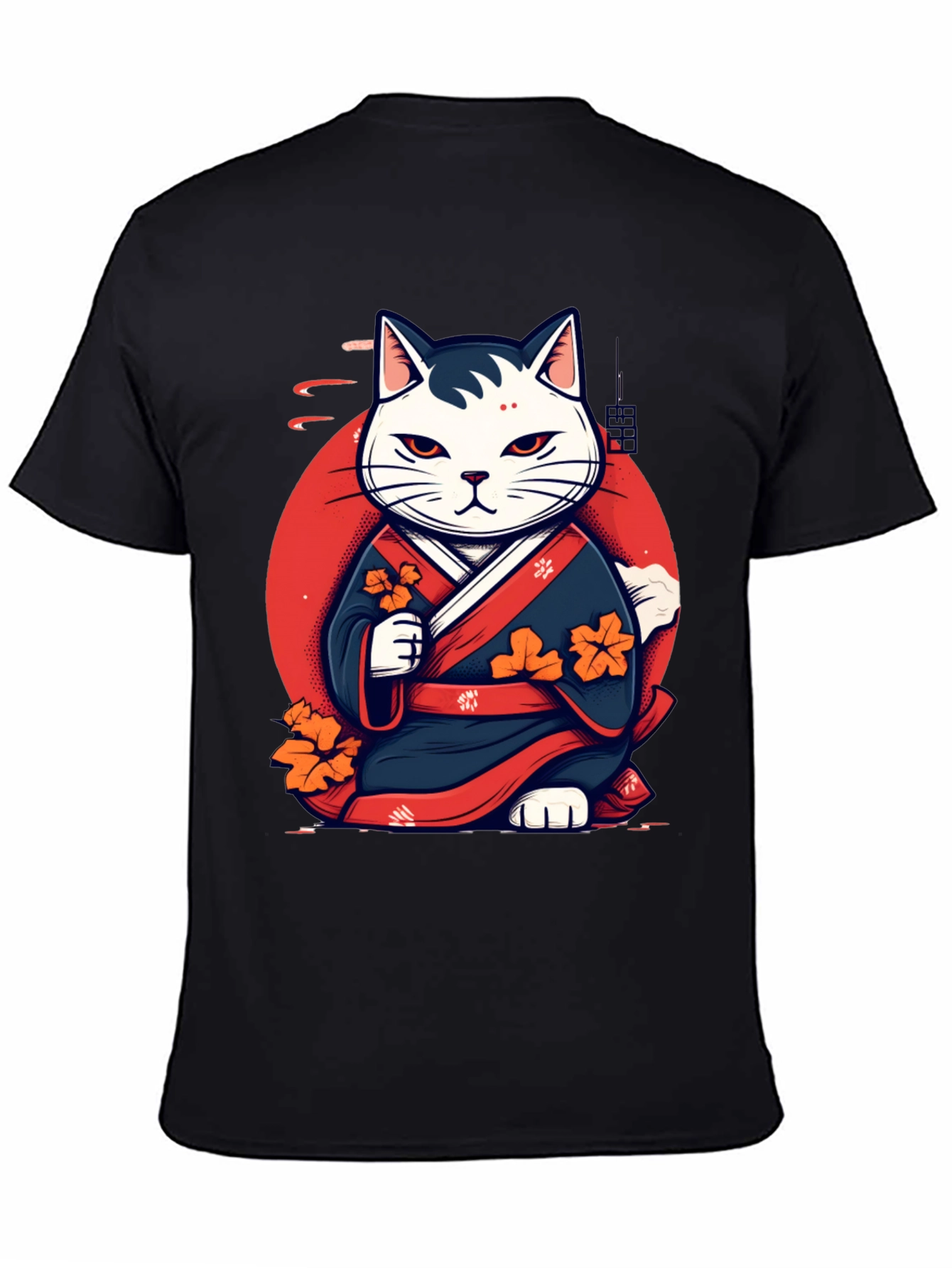 Japanese Cat Kimono Graphic Tee