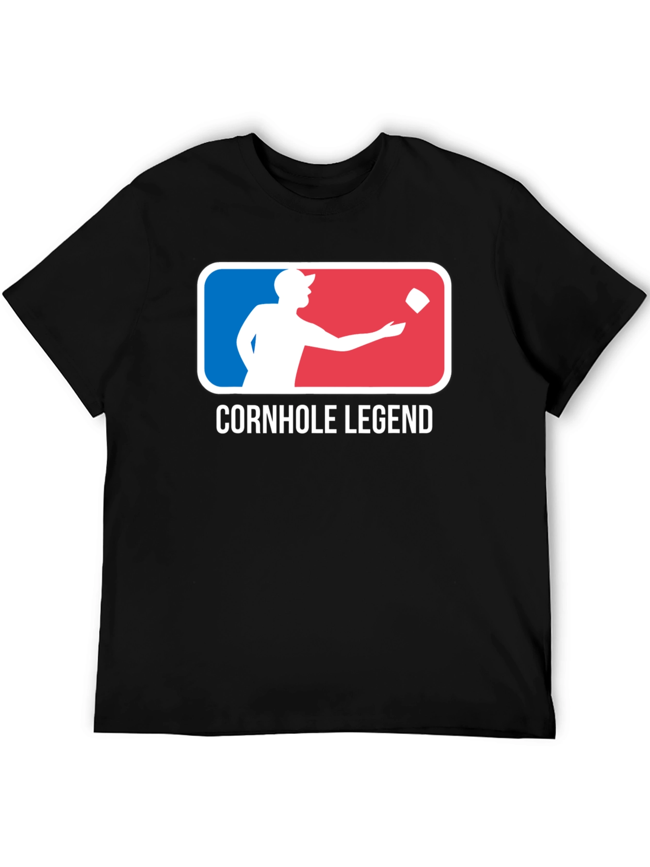 Cornhole Legend Black Graphic Tee