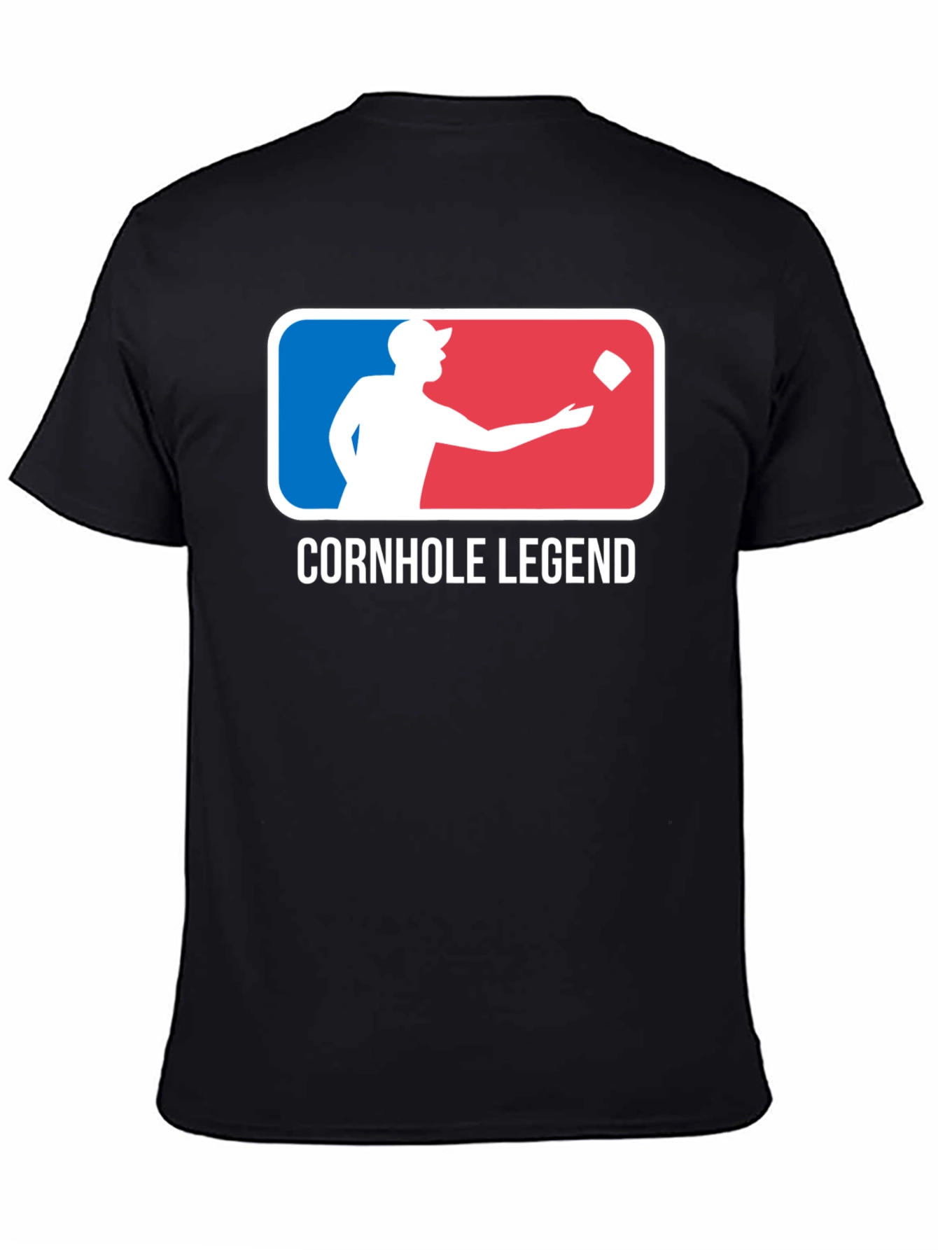 Cornhole Legend Black Graphic Tee
