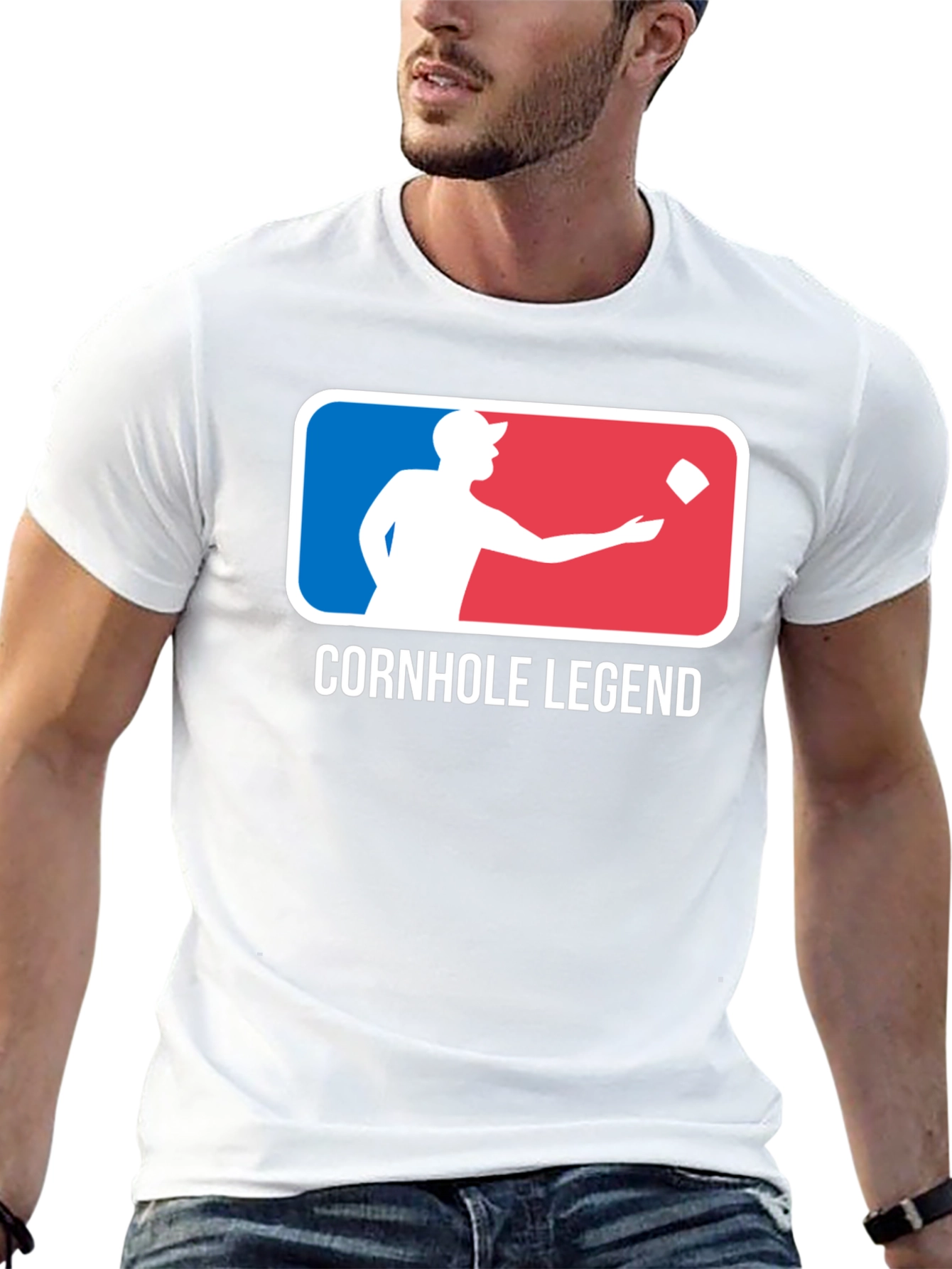 Cornhole Legend Black Graphic Tee