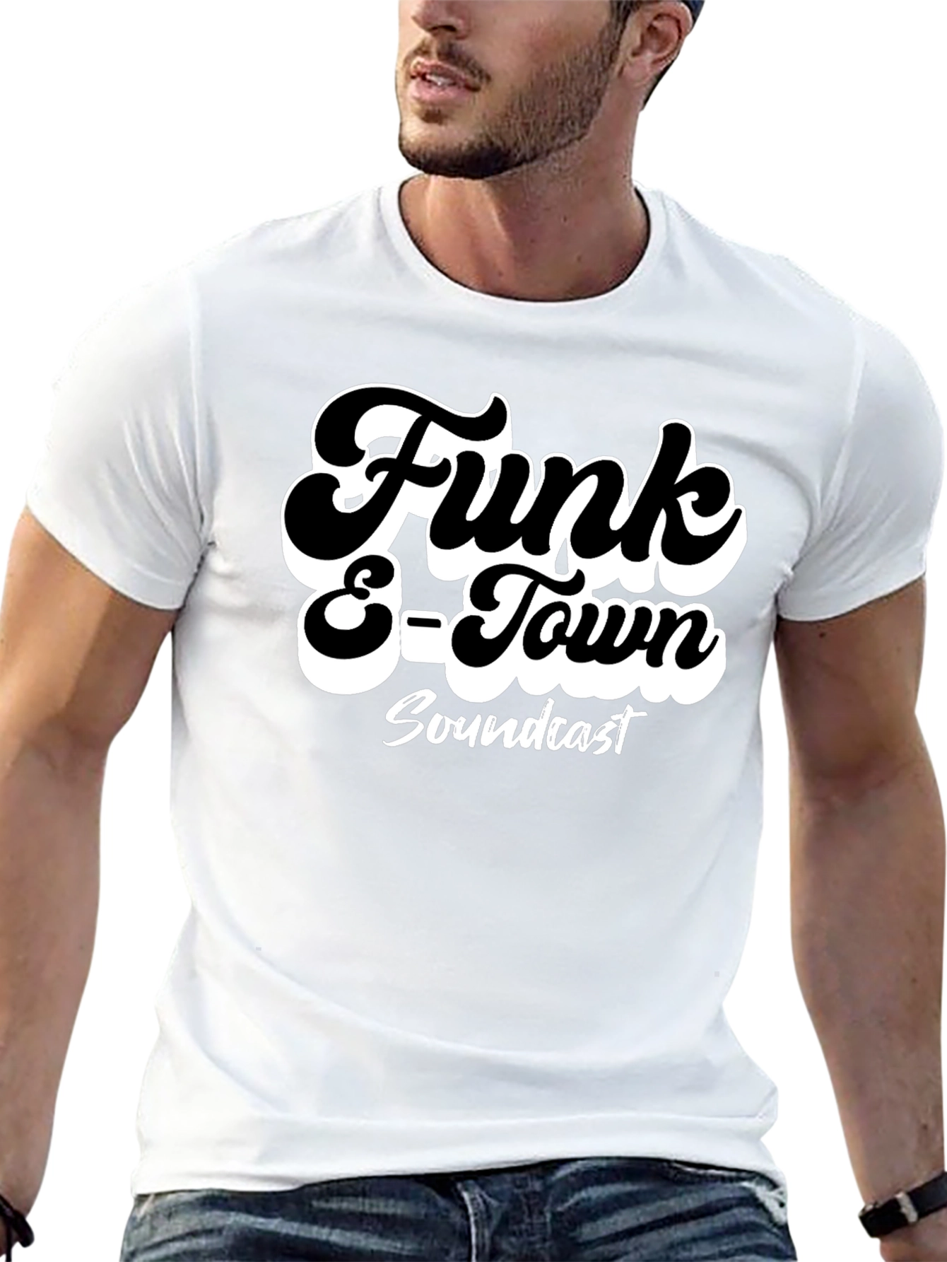 Funk E-Town Soundcast Black Graphic T-Shirt