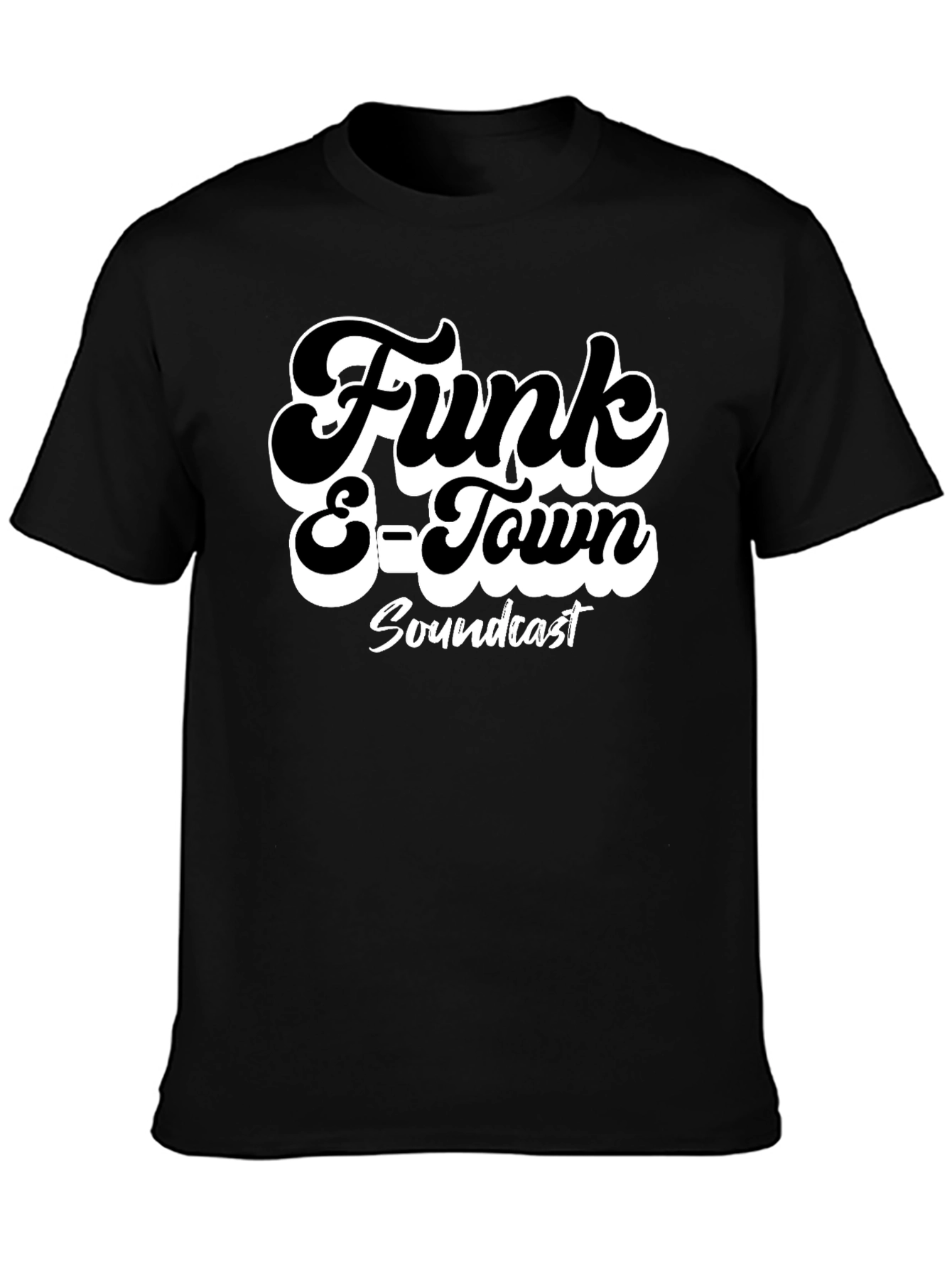 Funk E-Town Soundcast Black Graphic T-Shirt