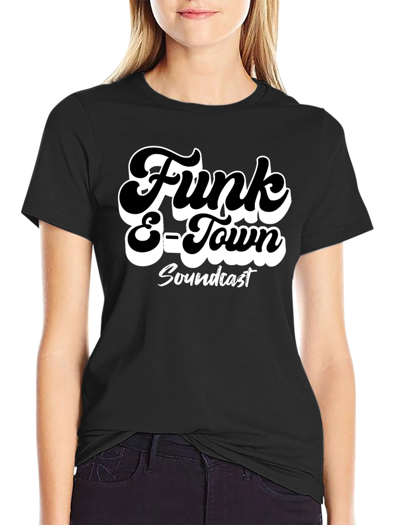Funk E-Town Soundcast Black Graphic T-Shirt