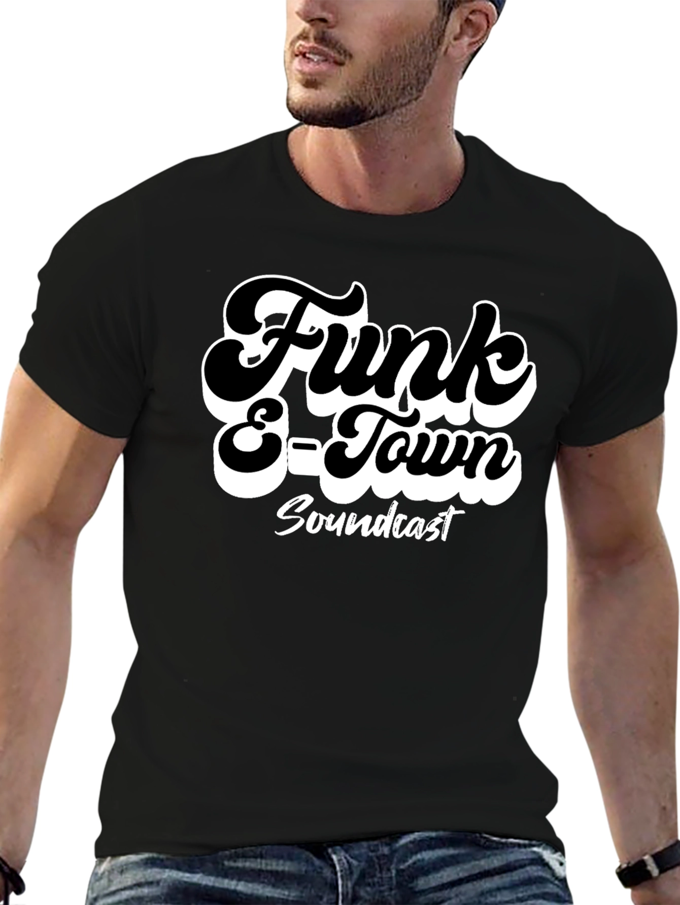 Funk E-Town Soundcast Black Graphic T-Shirt