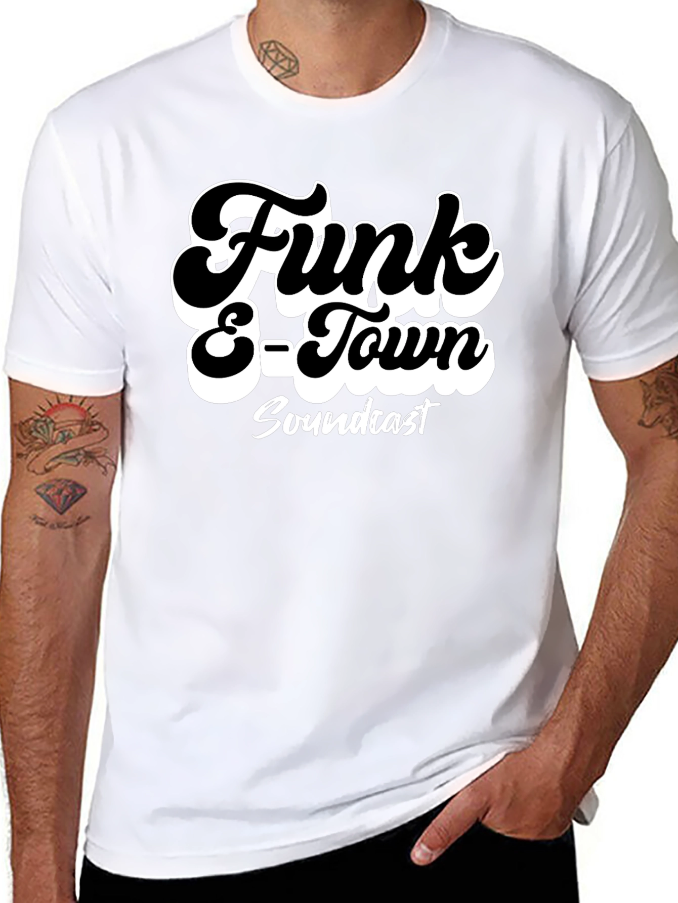 Funk E-Town Soundcast Black Graphic T-Shirt