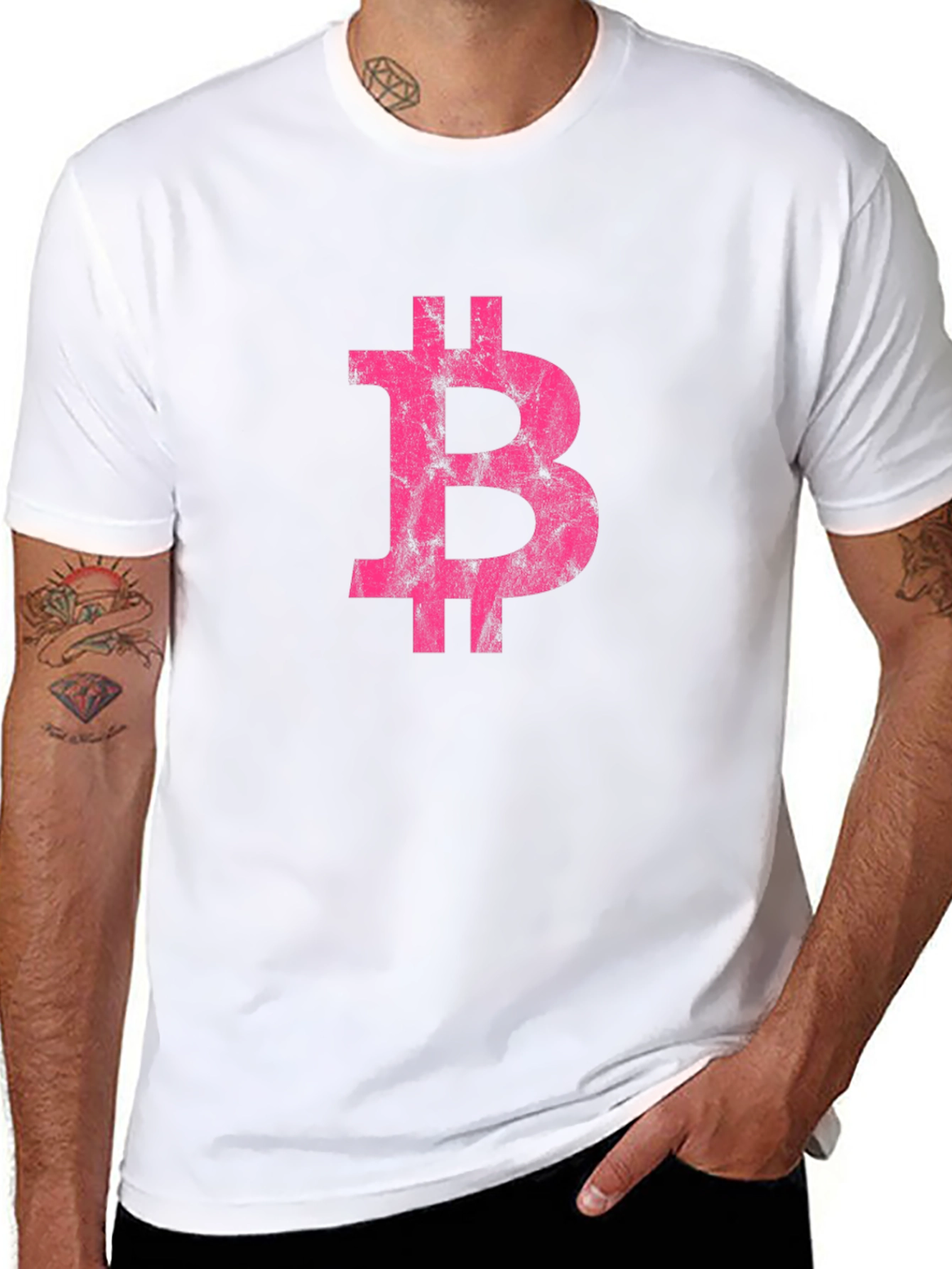 Bitcoin Distressed Logo T-Shirt