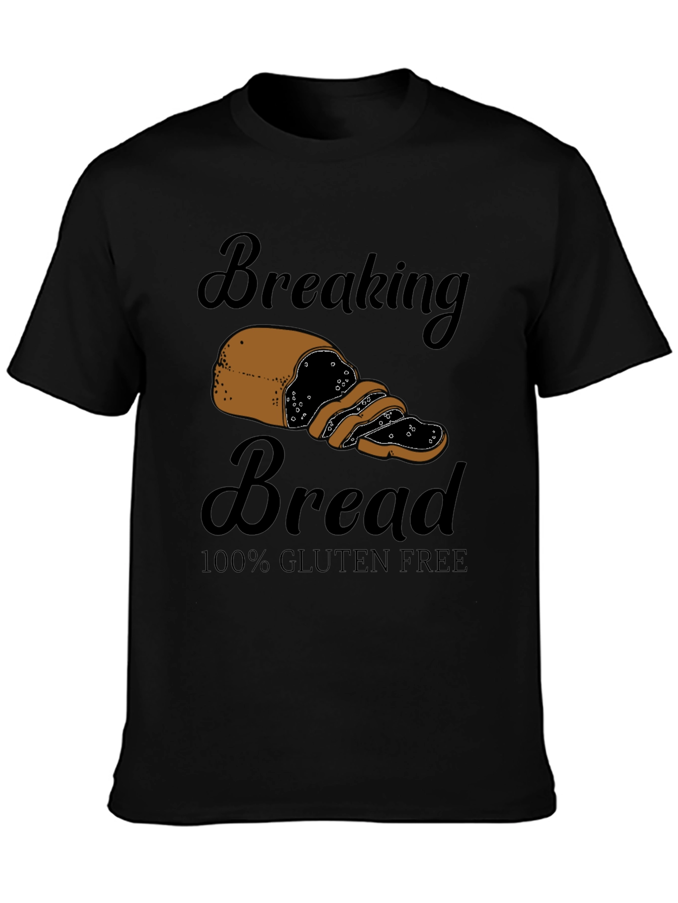 Breaking Bread Gluten Free Black T-Shirt
