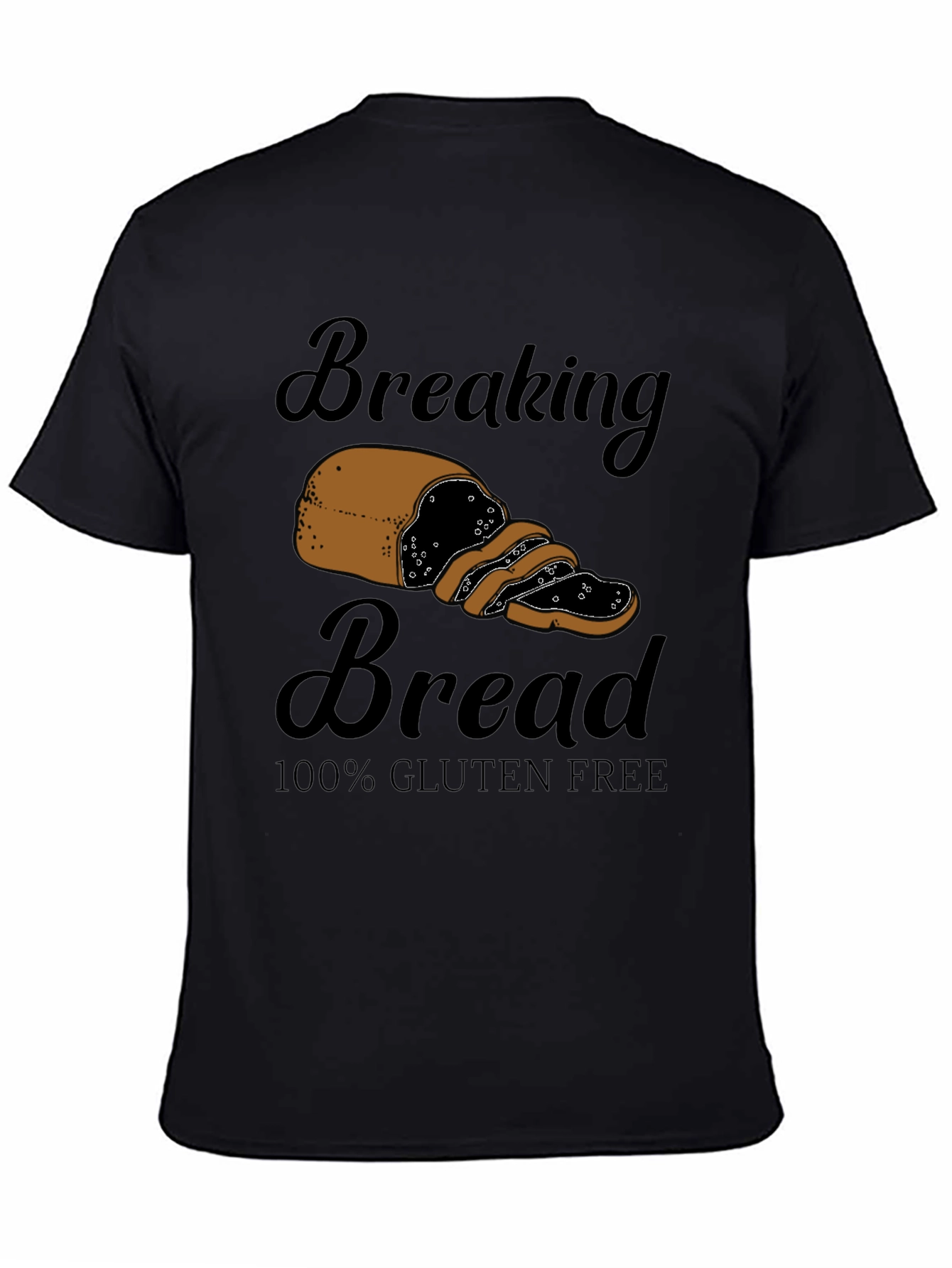 Breaking Bread Gluten Free Black T-Shirt