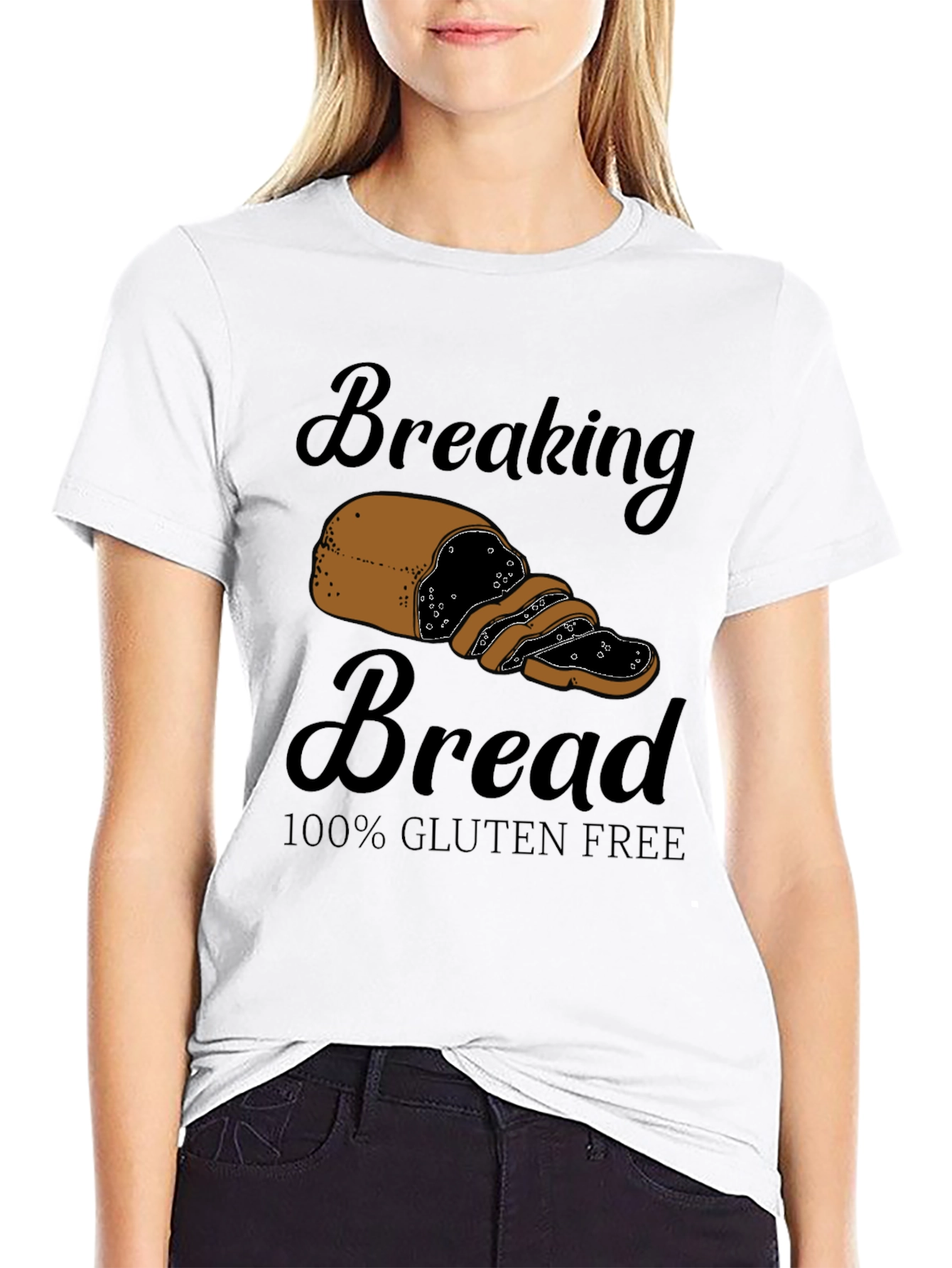 Breaking Bread Gluten Free Black T-Shirt