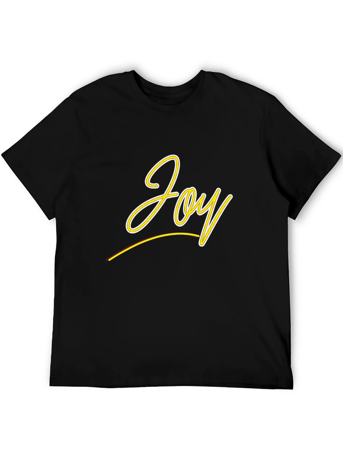 Joy Graphic Tee - Black Cotton Blend