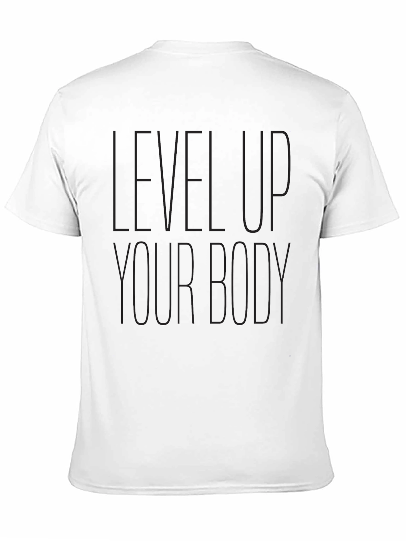 Level Up Your Body Black Graphic Tee