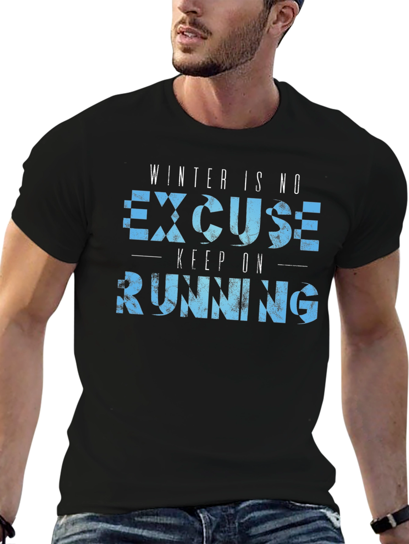 Winter Running T-Shirt - No Excuse Tee
