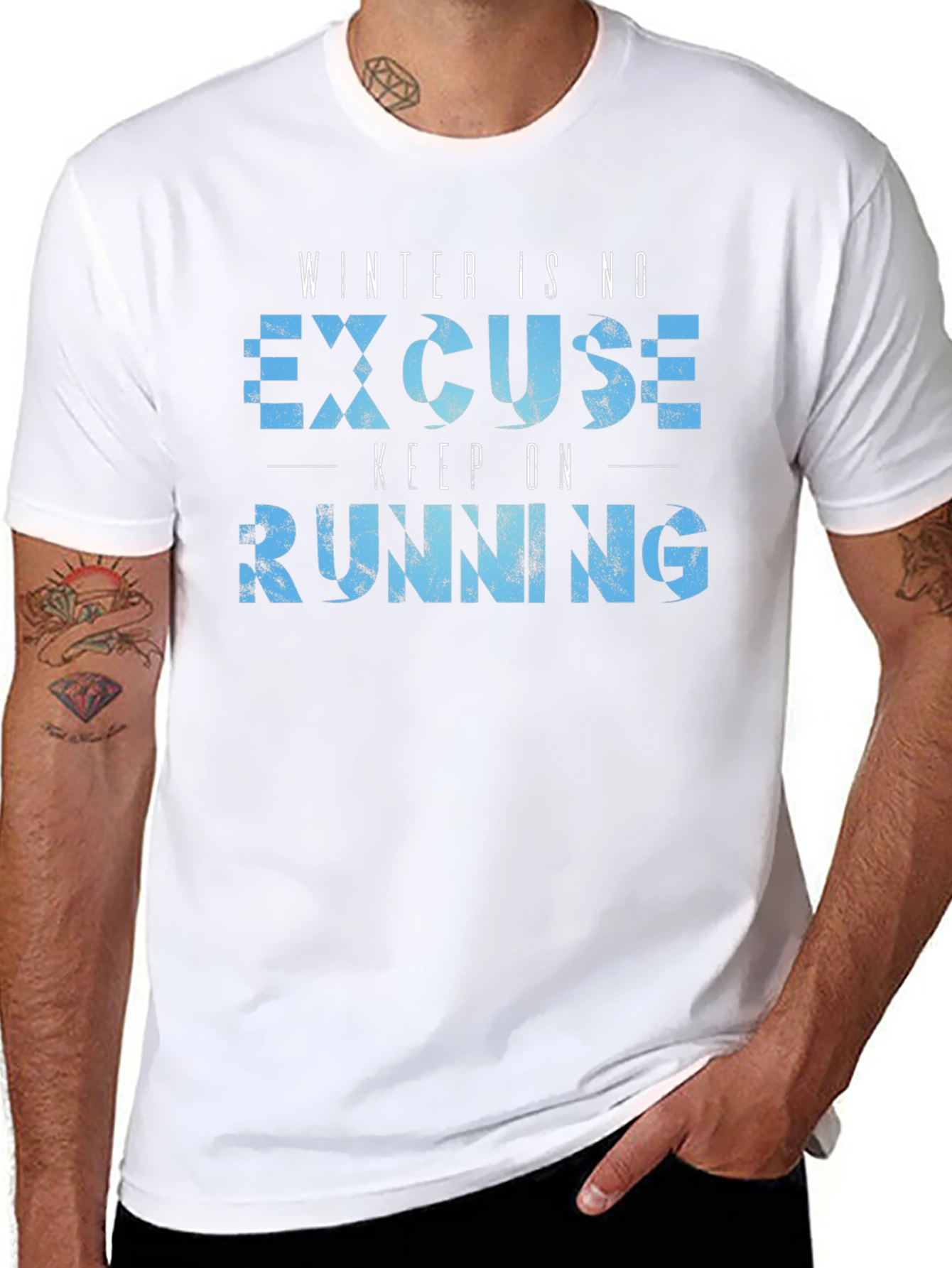 Winter Running T-Shirt - No Excuse Tee