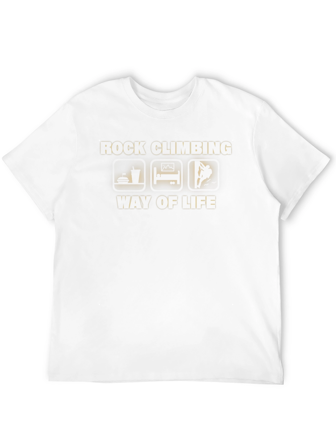 Rock Climbing Way of Life Black T-Shirt