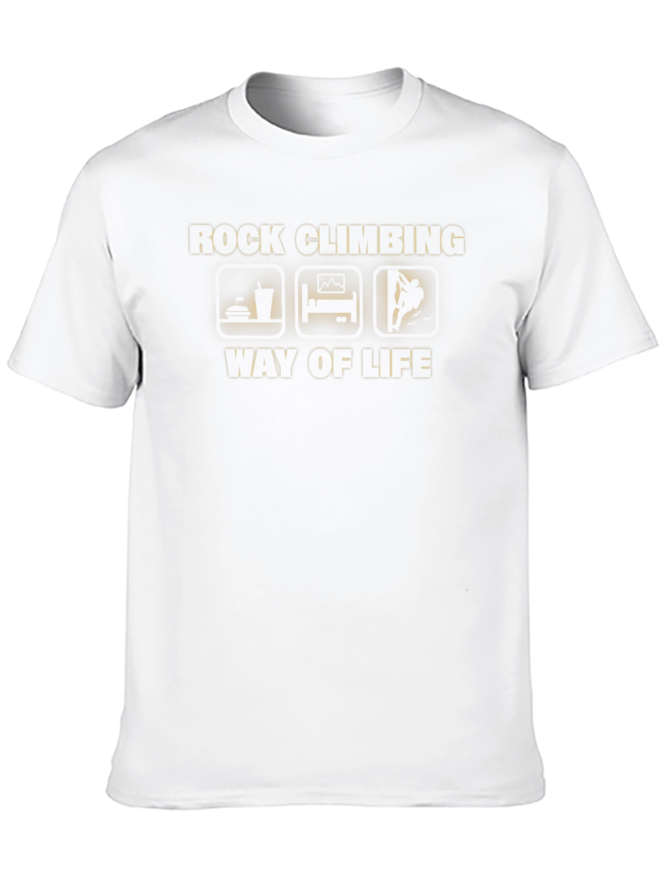 Rock Climbing Way of Life Black T-Shirt