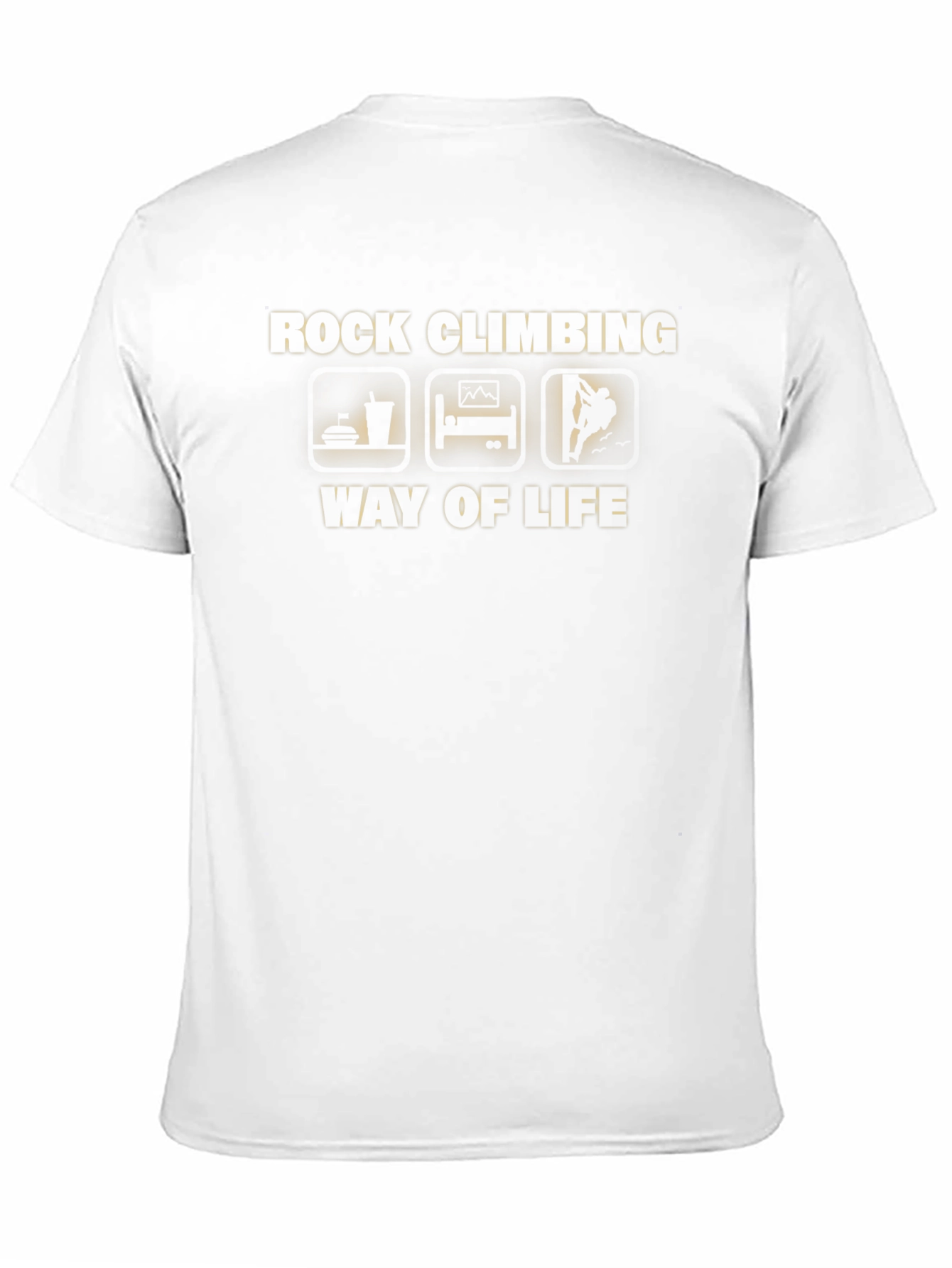 Rock Climbing Way of Life Black T-Shirt