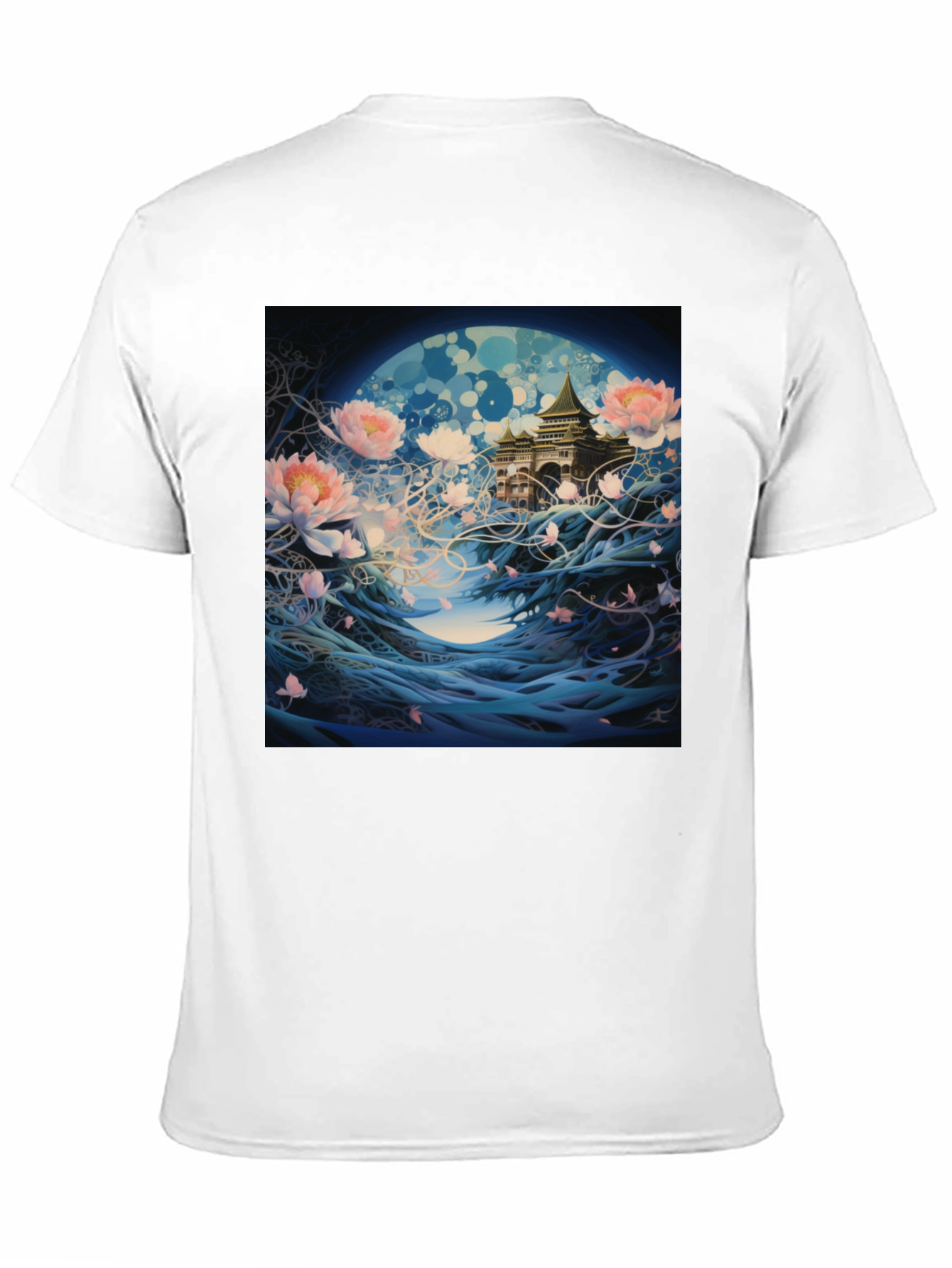 Mystic Bloom T-Shirt - Artistic Lotus Design